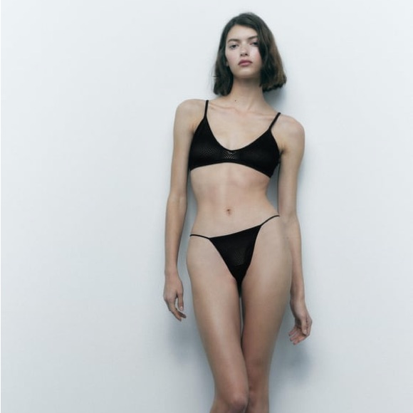Zara Basic Cutwork Bralette & Bottom